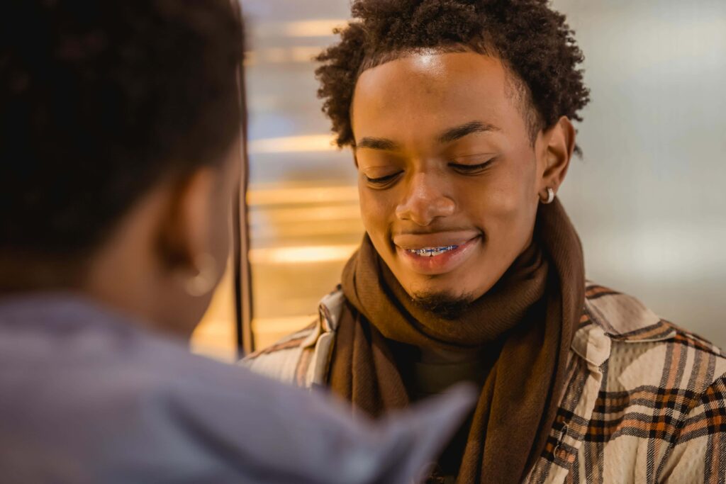 guy wearing braces