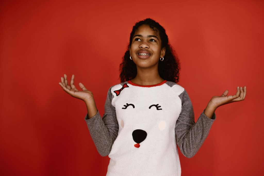 girl with braces